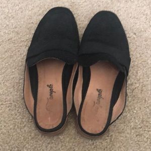Black loafers